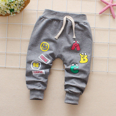 Baby Boy Casual Cartoon Trousers Pants