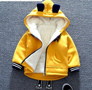 Boys Velvet Padded Hooded Jackets