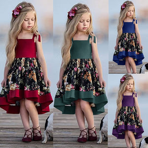 Girls Sleeveless Cotton Party Dress