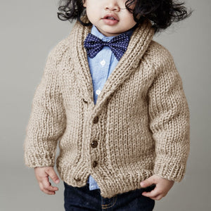 Boys Button Knitted Sweater Cardigan