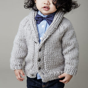 Boys Button Knitted Sweater Cardigan