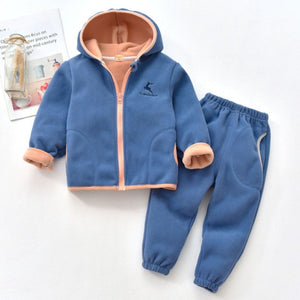 Unisex Fleece Long sleeve 2pcs Set