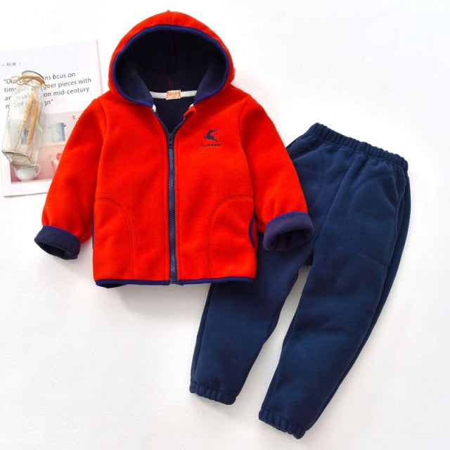 Unisex Fleece Long sleeve 2pcs Set