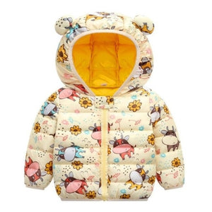 Unisex Hooded Cartoon Children Coats