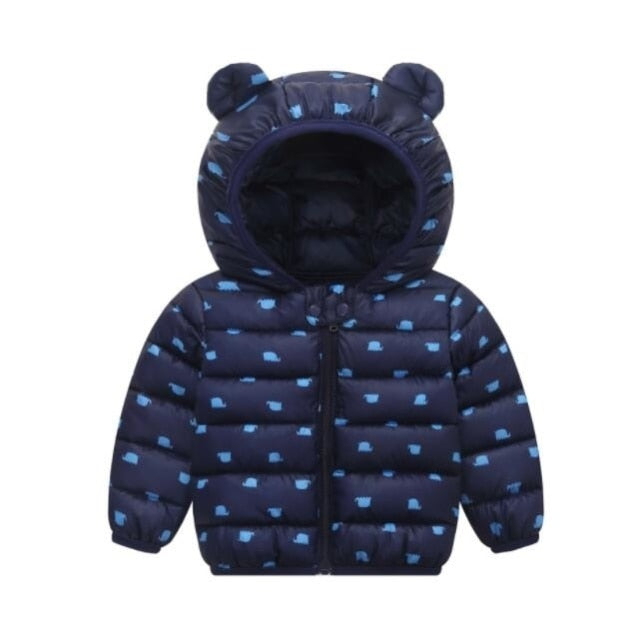 Unisex Hooded Cartoon Children Coats