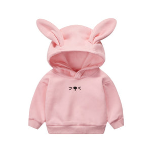 Unisex Bunny Ears Hooded Jacket