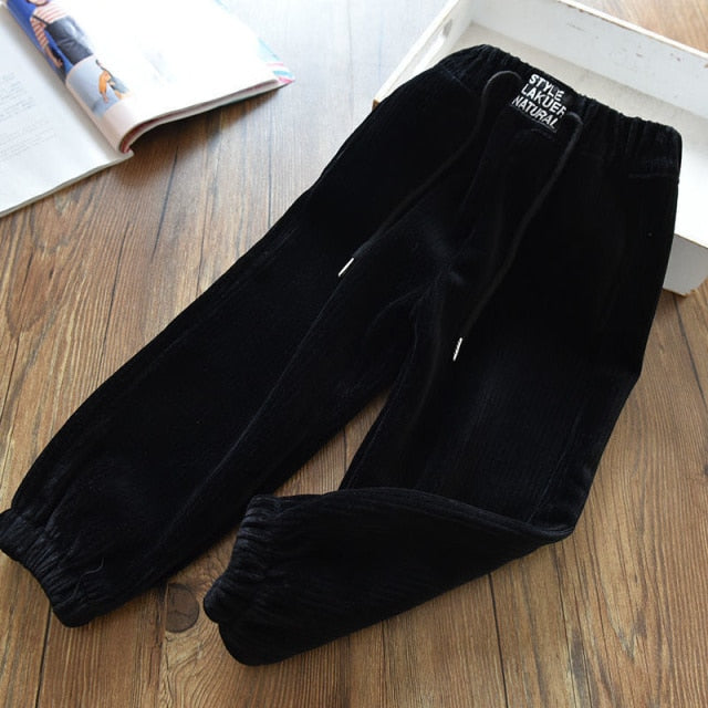 Girls Thicken Long Sweat Pants