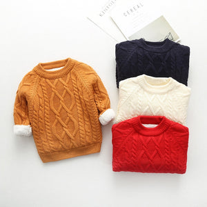 Boys Knitted Cardigan Sweater