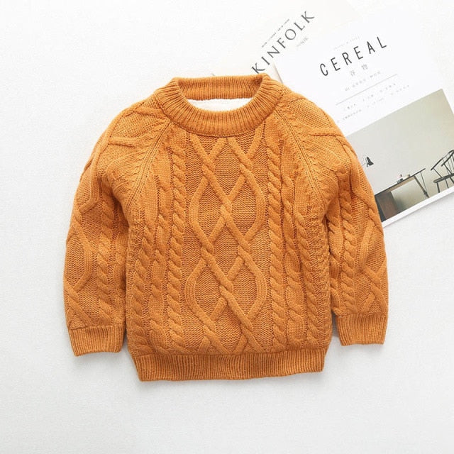 Boys Knitted Cardigan Sweater