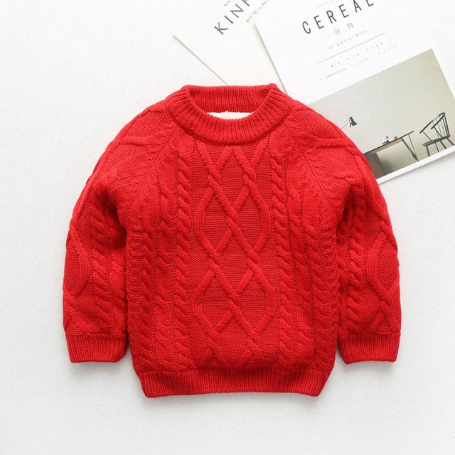 Boys Knitted Cardigan Sweater