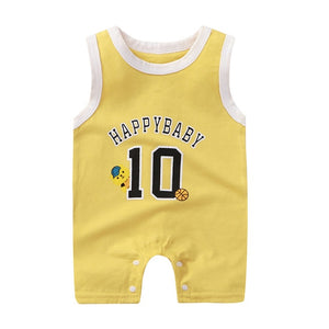 Neonatal Sports Sleeveless Rompers