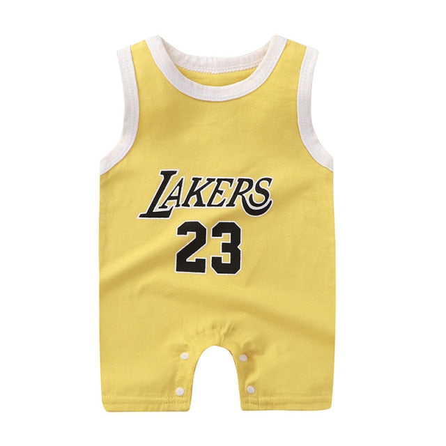 Neonatal Sports Sleeveless Rompers