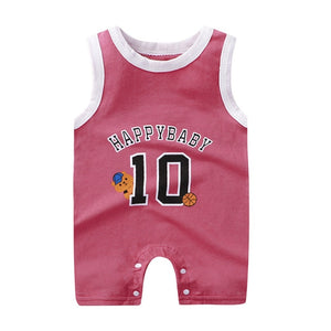 Neonatal Sports Sleeveless Rompers