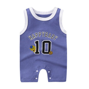 Neonatal Sports Sleeveless Rompers