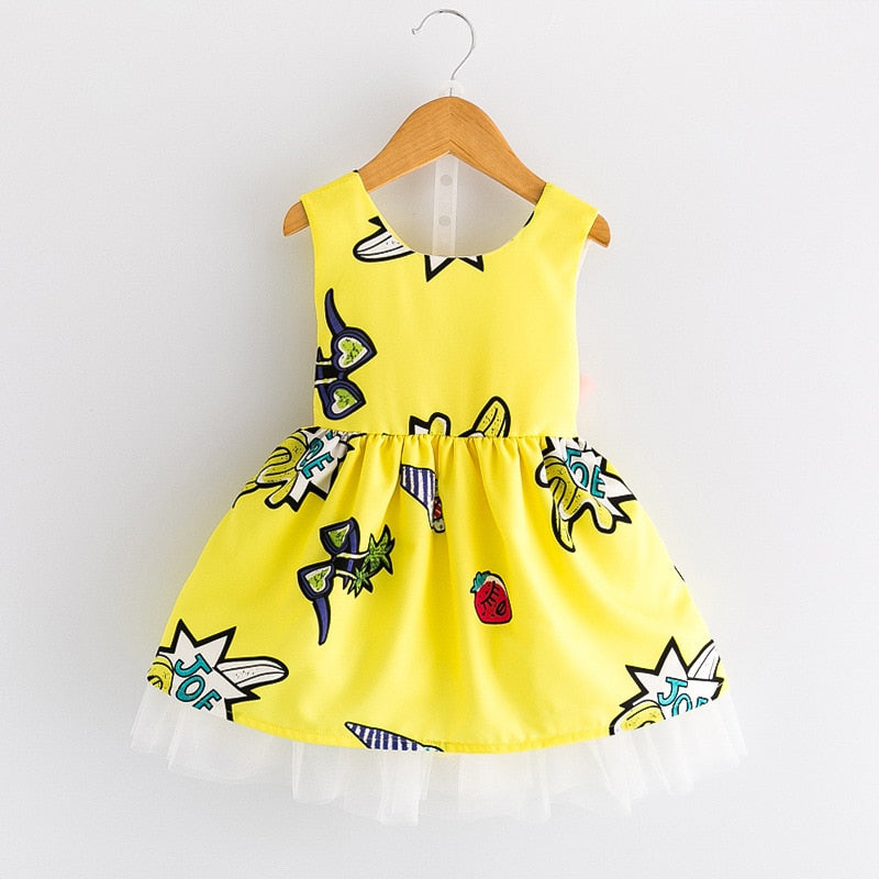 GIrls Cute Print Dress